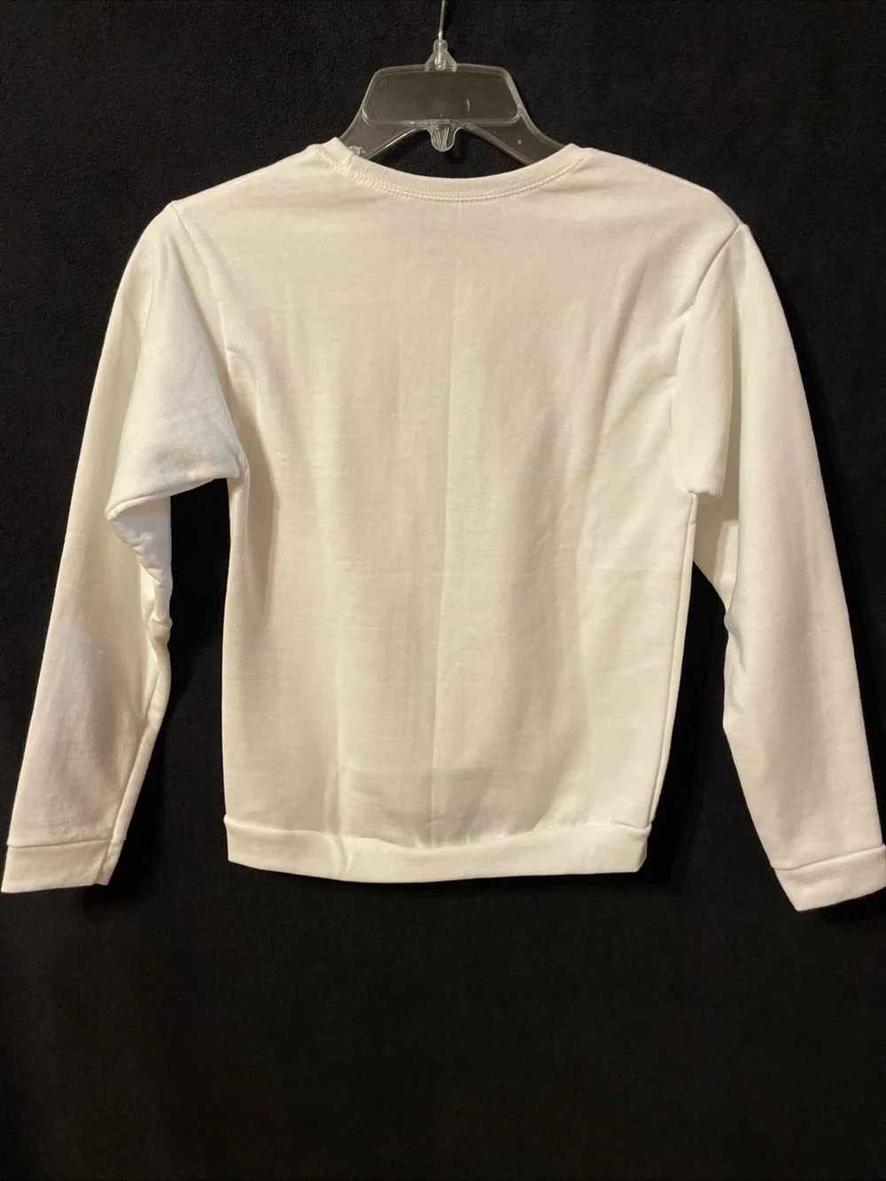 NWT Hanes Kids White Crewneck Sweatshirt